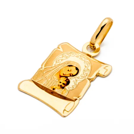 ZŁOTY MEDALIK MATKA BOSKA Z DZIECIĄTKIEM pr 585