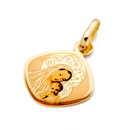 ZŁOTY MEDALIK MATKA BOSKA Z DZIECIĄTKIEM pr 585