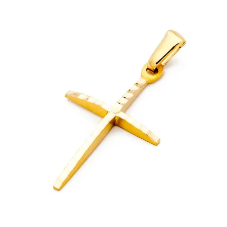 ZŁOTY KRZYŻYK DIAMENTOWANY PEŁNE ZŁOTO 585