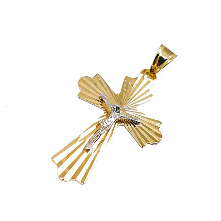 Złota Zawieszka Krzyżyk Prawosławny Prezent Gawer 