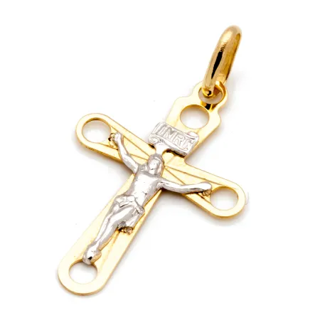 ZŁOTY KRZYŻYK 585 Z FIGURKĄ PEŁNE ZŁOTO 