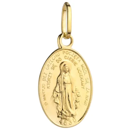 Zawieszka Złota 585 Cudowny Medalik