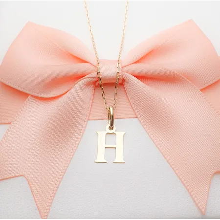 Złota Zawieszka Mała Literka ''H'' pr 585