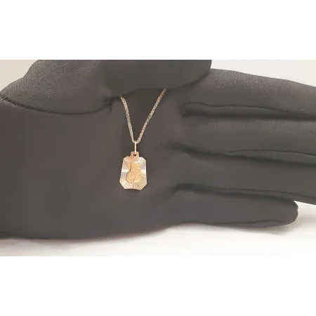 Złoty Medalik Matka Boska Częstochowska Próba 585