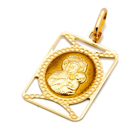 ZŁOTY MEDALIK MATKA BOSKA Z DZIECIĄTKIEM PR 585