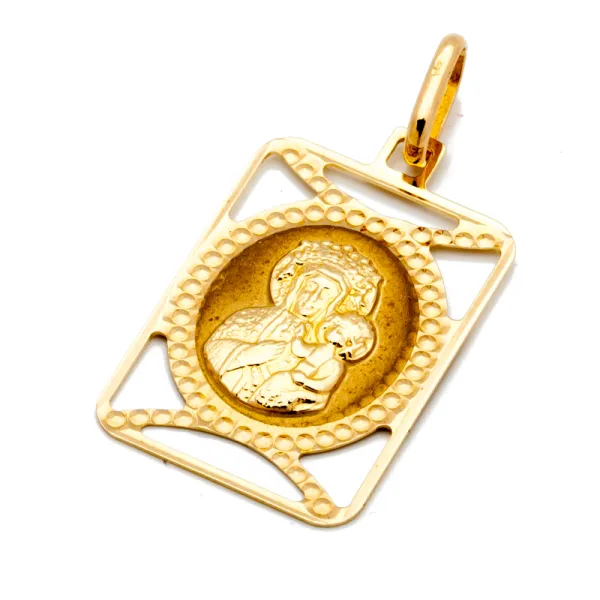 ZŁOTY MEDALIK MATKA BOSKA Z DZIECIĄTKIEM PR 585