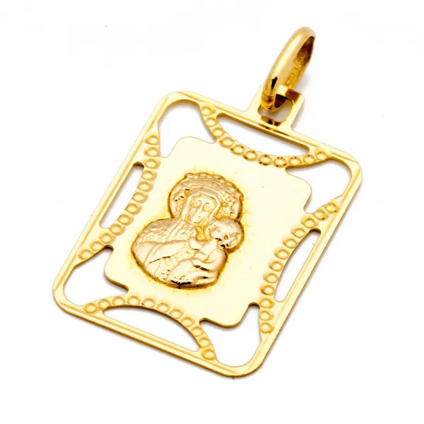 ŚLICZNY ZŁOTY MEDALIK MATKA BOSKA