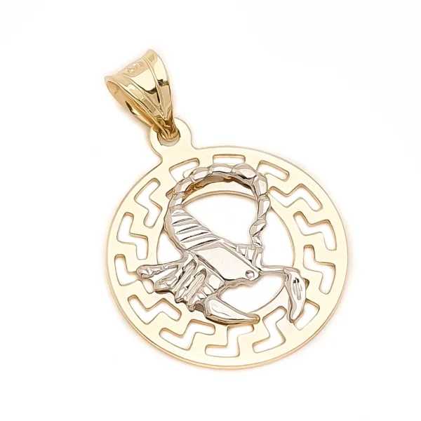 ZŁOTA 585 ZAWIESZKA ZNAK ZODIAKU SKORPION 