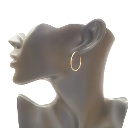 Złote Kolczyki Kółka śred. 21mm Próba 585