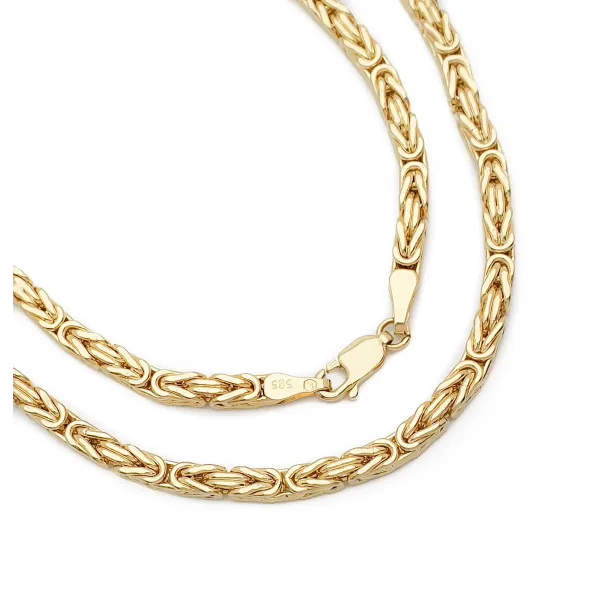 ZŁOTY PRÓBA 585 ŁAŃCUCH KRÓLEWSKI 55 cm 