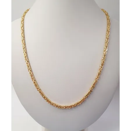 ZŁOTY PRÓBA 585 ŁAŃCUCH KRÓLEWSKI 55 cm 