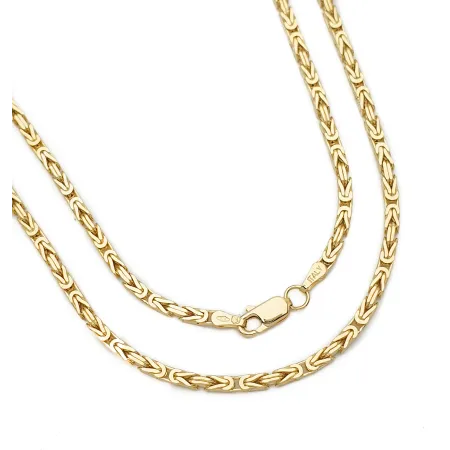 ZŁOTY 585 ŁAŃCUSZEK ŁAŃCUCH KRÓLEWSKI 60 cm L1064