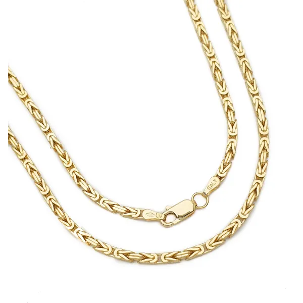 ZŁOTY 585 ŁAŃCUSZEK ŁAŃCUCH KRÓLEWSKI 60 cm L1064