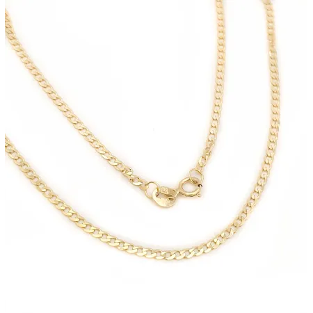 ZŁOTY ŁAŃCUSZEK 585 PANCERKA PEŁNA 45 cm