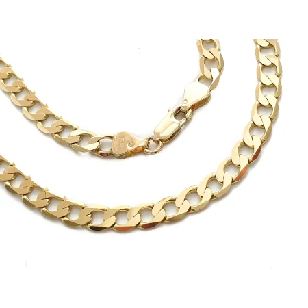 ZŁOTY ŁAŃCUSZEK PANCERKA PEŁNA 60 cm L1144B