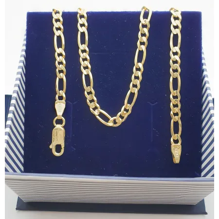 ZŁOTY 585 PEŁNY ŁAŃCUSZEK 55cm FIGARO