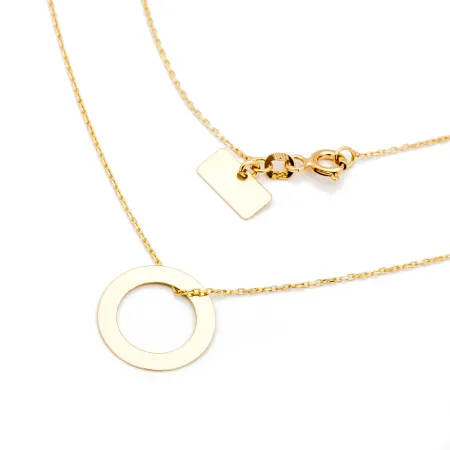 ZŁOTY NASZYJNIK 585 CELEBRYTEK KÓŁECZKO 