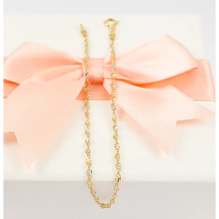 Bransoletka Złota Damska Rebeka Żółte Białe Złoto