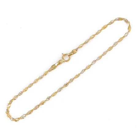 Bransoletka Złota Damska Rebeka Żółte Białe Złoto