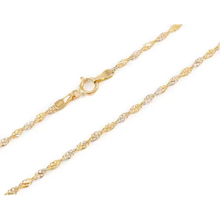 Bransoletka Złota Damska Rebeka Żółte Białe Złoto