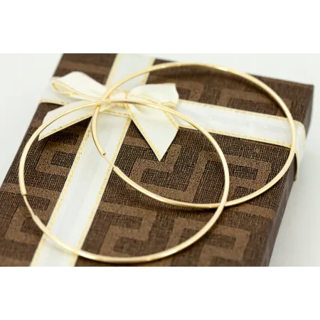 ZŁOTE 585 KOLCZYKI KOŁA id K1166