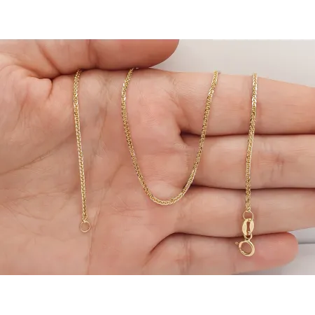 ZŁOTY 585 ŁAŃCUSZEK 45cm LISI OGON PREZENT