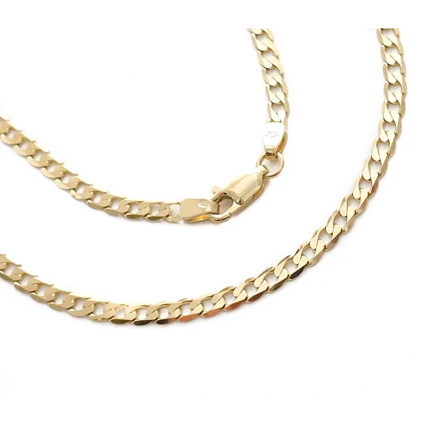 ZŁOTY ŁAŃCUSZEK 585 PANCERKA PEŁNA 55cm  