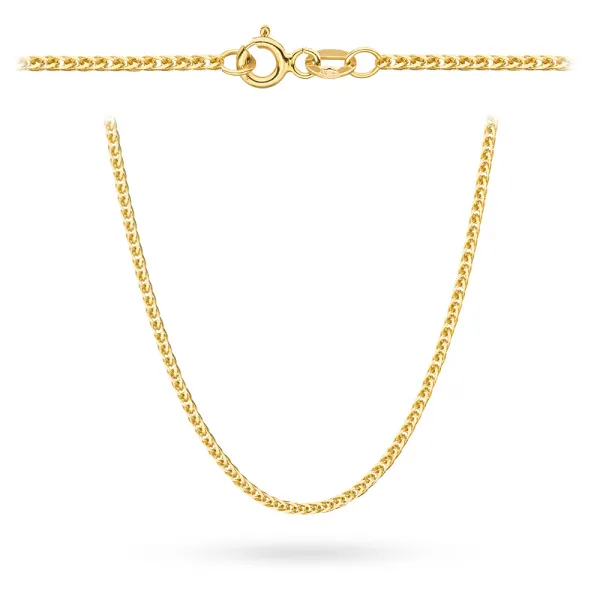 ZŁOTY ŁAŃCUSZEK 55cm LISI OGON pr 585