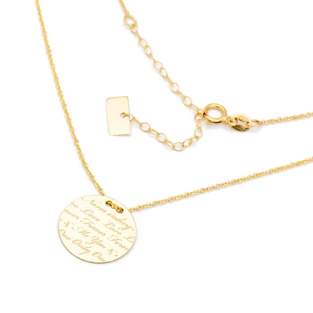 ZŁOTY NASZYJNIK 585 SENTENCJE MIŁOSNE