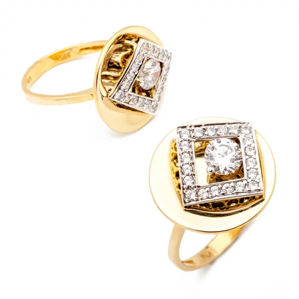 WYJĄTKOWO EKSKLUZYWNY ZŁOTY PIERŚCIONEK id P141