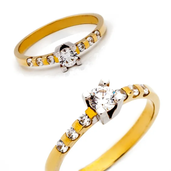 ZŁOTY 8K PIERŚCIONEK id P734