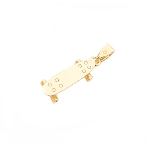 Złota Zawieszka Deskorolka Grawer pr 585