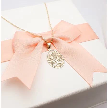 Złota Zawieszka Drzewko Szczęścia Próba 585