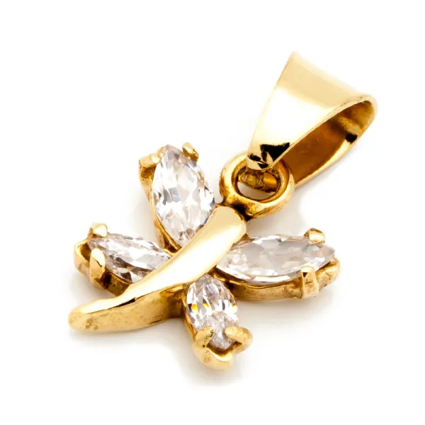 WYJĄTKOWO ŚLICZNA ZŁOTA ZAWIESZKA CYRKONIE