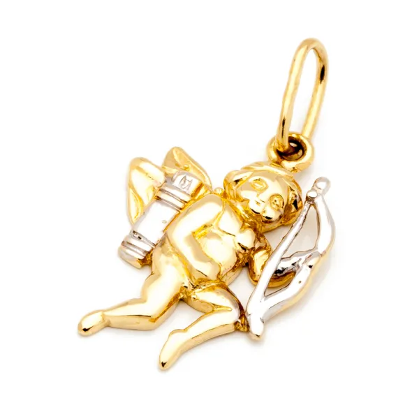 PIĘKNA ZŁOTA ZAWIESZKA AMOREK