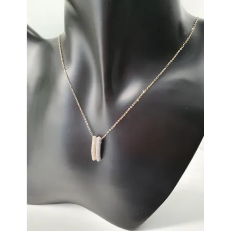 ŚLICZNA ZŁOTA ZAWIESZKA CYRKONIE