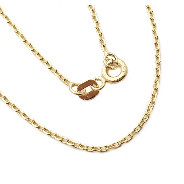 ZŁOTY 585 ŁAŃCUSZEK ANKIER PEŁNY 50 cm 