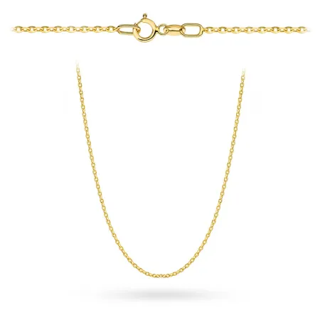 Złoty Damski Łańcuszek Rolo 50cm Próba 585 