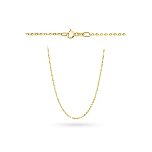 Złoty Damski Łańcuszek Rolo 50cm Próba 585 
