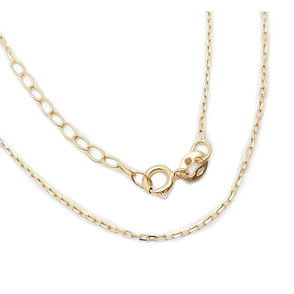 Złoty Łańcuszek Ankier 45cm Regulowana Długość