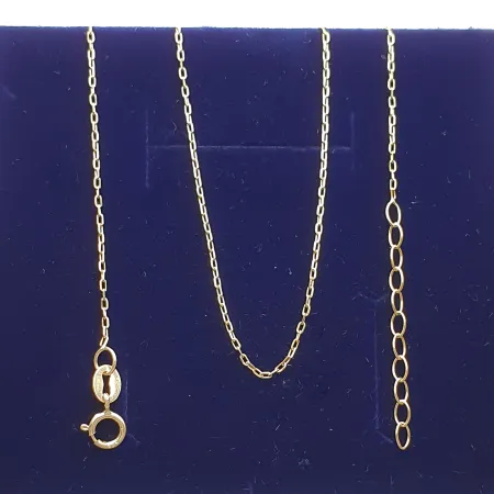 Złoty Łańcuszek Ankier 45cm Regulowana Długość