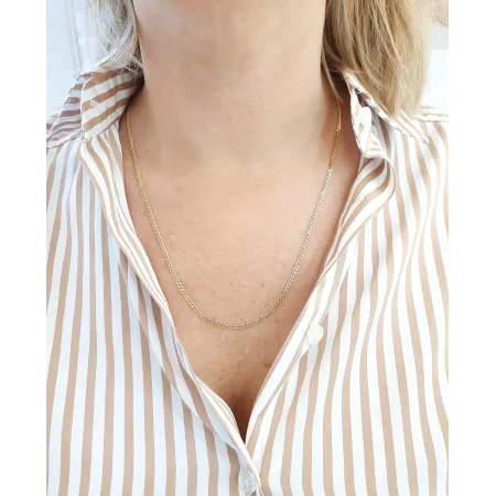 Złoty Łańcuszek 585 Monaliza 55cm Pełne Złoto