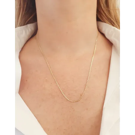 Złoty Łańcuszek 585 MARINA GUCCI 50cm Żółto Biały