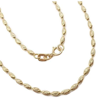 ZŁOTY 585 ŁAŃCUSZEK EFEKTOWNY WZÓR 