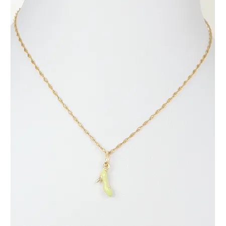 Złota Zawieszka Zielony Bucik 