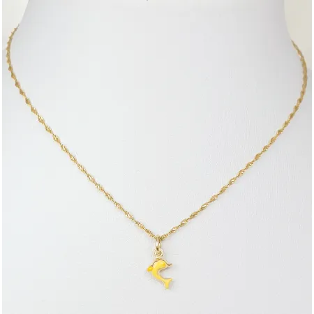 Złota Zawieszka Delfinek Prezent dla Dziecka Z1695