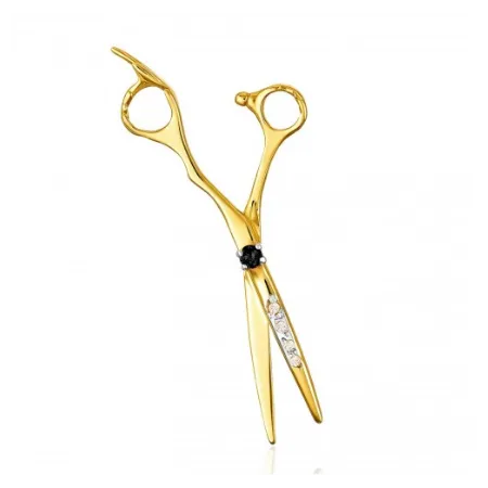 Złota Zawieszka 585 Nożyczki Cyrkonie na Prezent