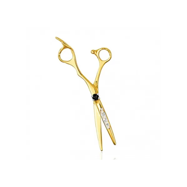 Złota Zawieszka 585 Nożyczki Cyrkonie na Prezent