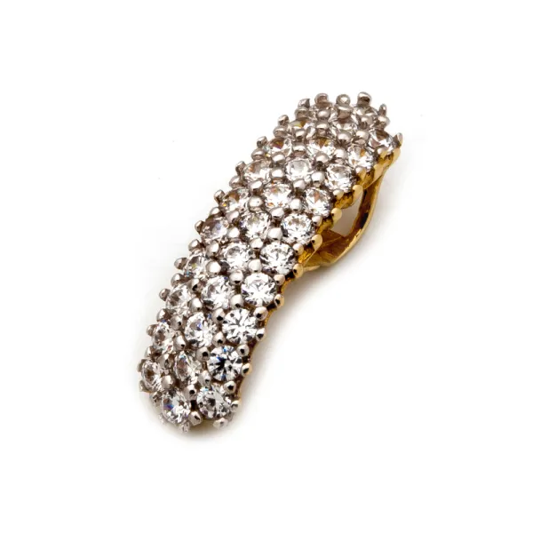 ZŁOTA ELEGANCKA ZAWIESZKA CYRKONIA