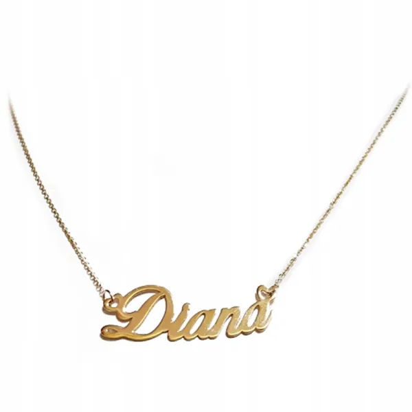 ZŁOTY NASZYJNIK Z IMIENIEM DIANA id L102X